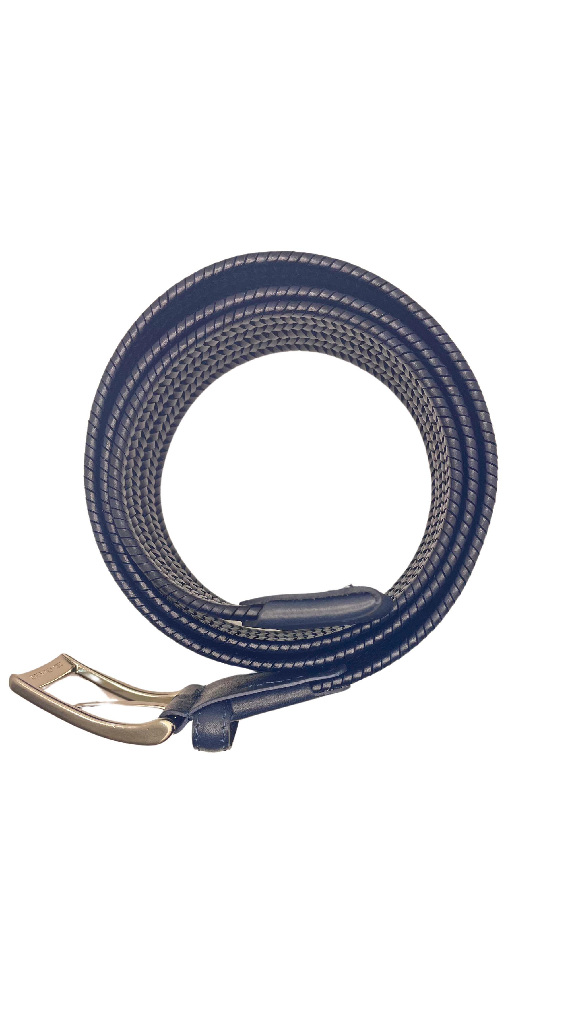 CINTURA IN PELLE BLU