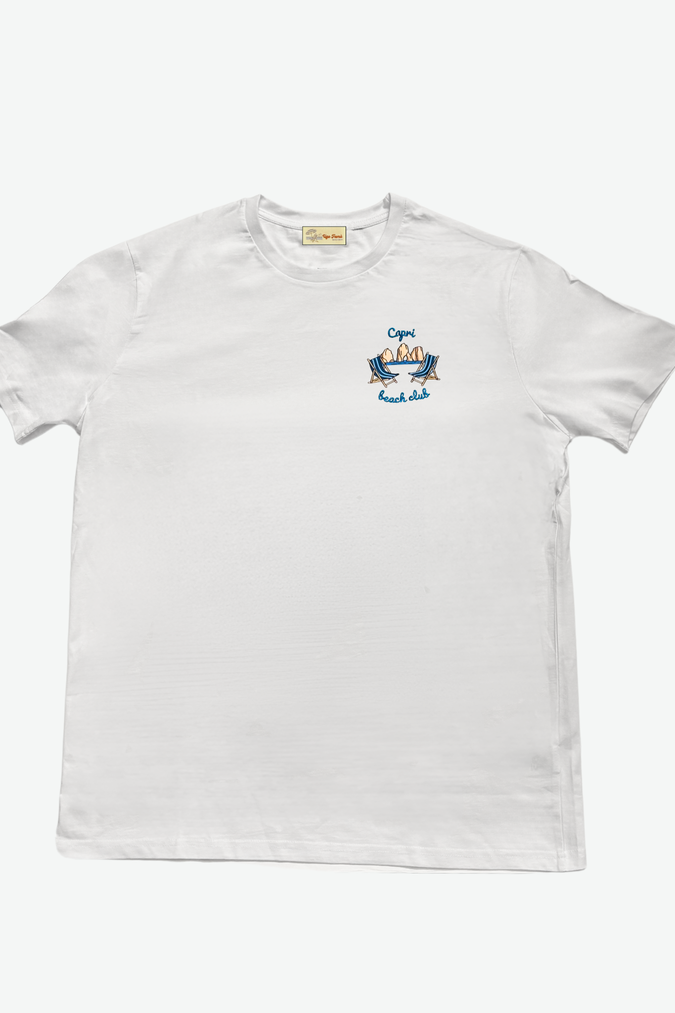 T-SHIRT RICAMATA "CAPRI BEACH CLUB"