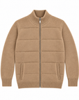 Cardigan zip trapuntato uomo Ugo Famà - dettaglio 4