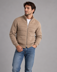 Cardigan zip trapuntato uomo Ugo Famà - dettaglio 3