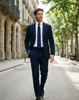 ABITO BLU NAVY TASMANIA SUPER 130 S