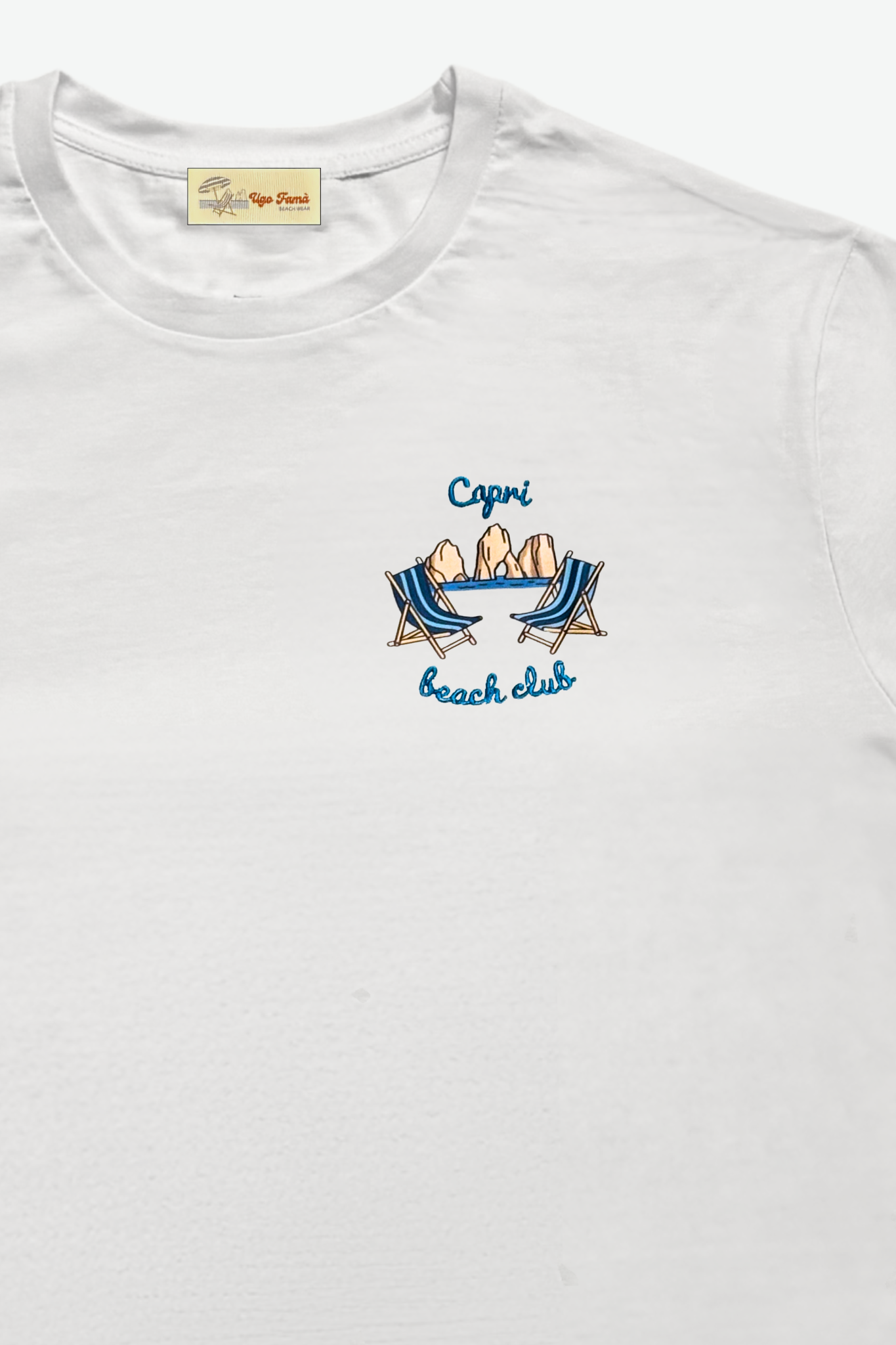T-SHIRT RICAMATA "CAPRI BEACH CLUB"