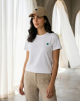 T-SHIRT UNISEX RICAMATA CUORE