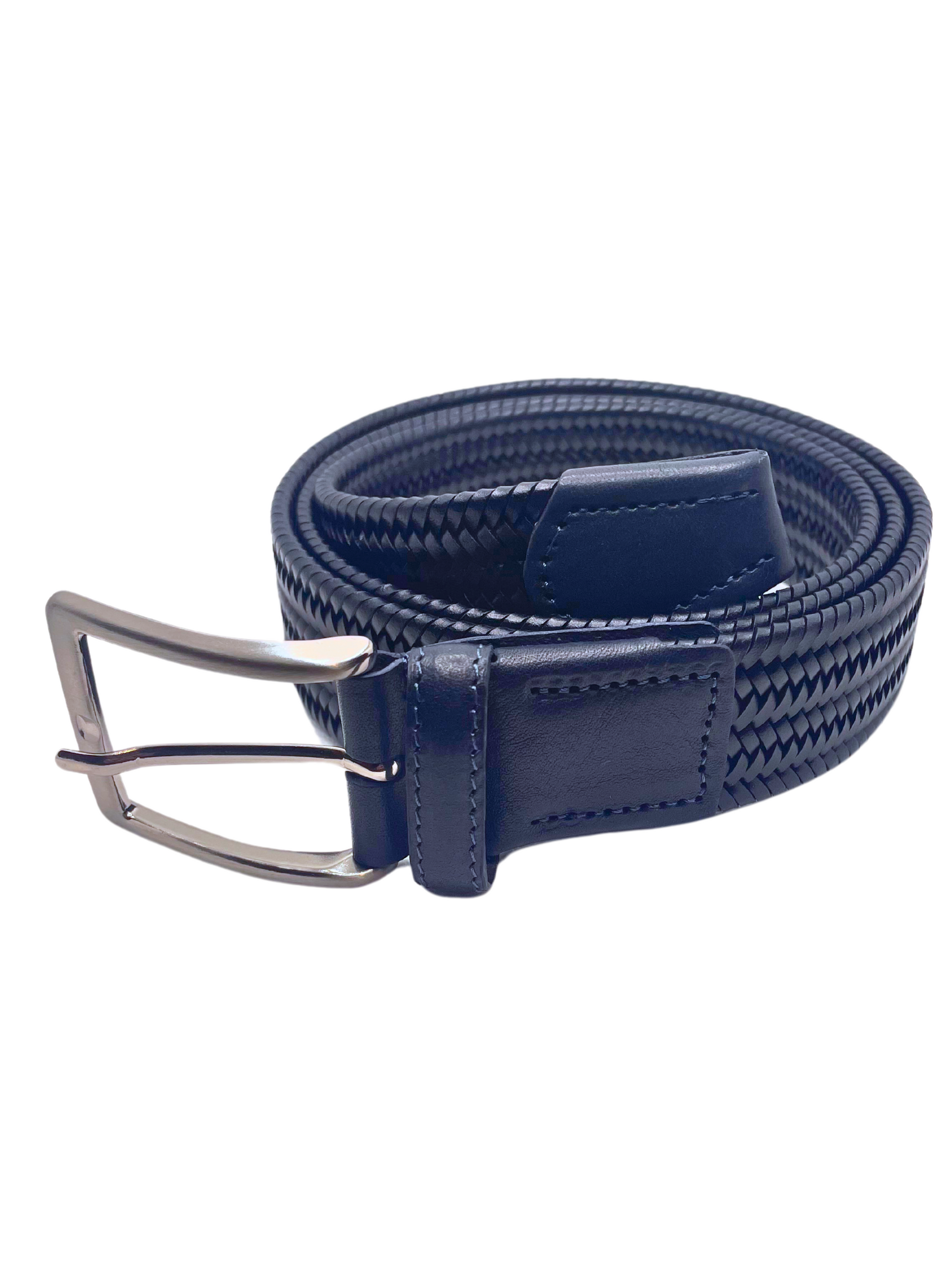 CINTURA IN PELLE BLU