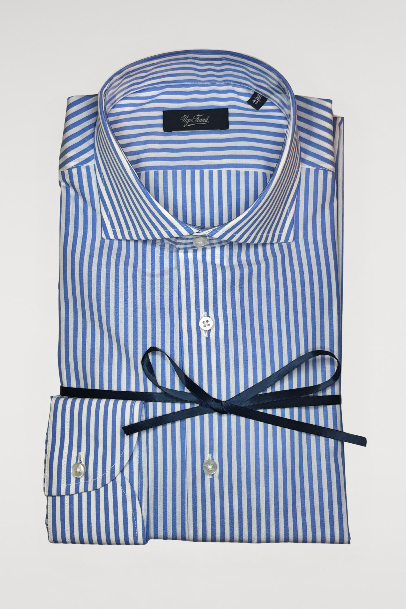 CAMICIA A RIGHE AZZURRE