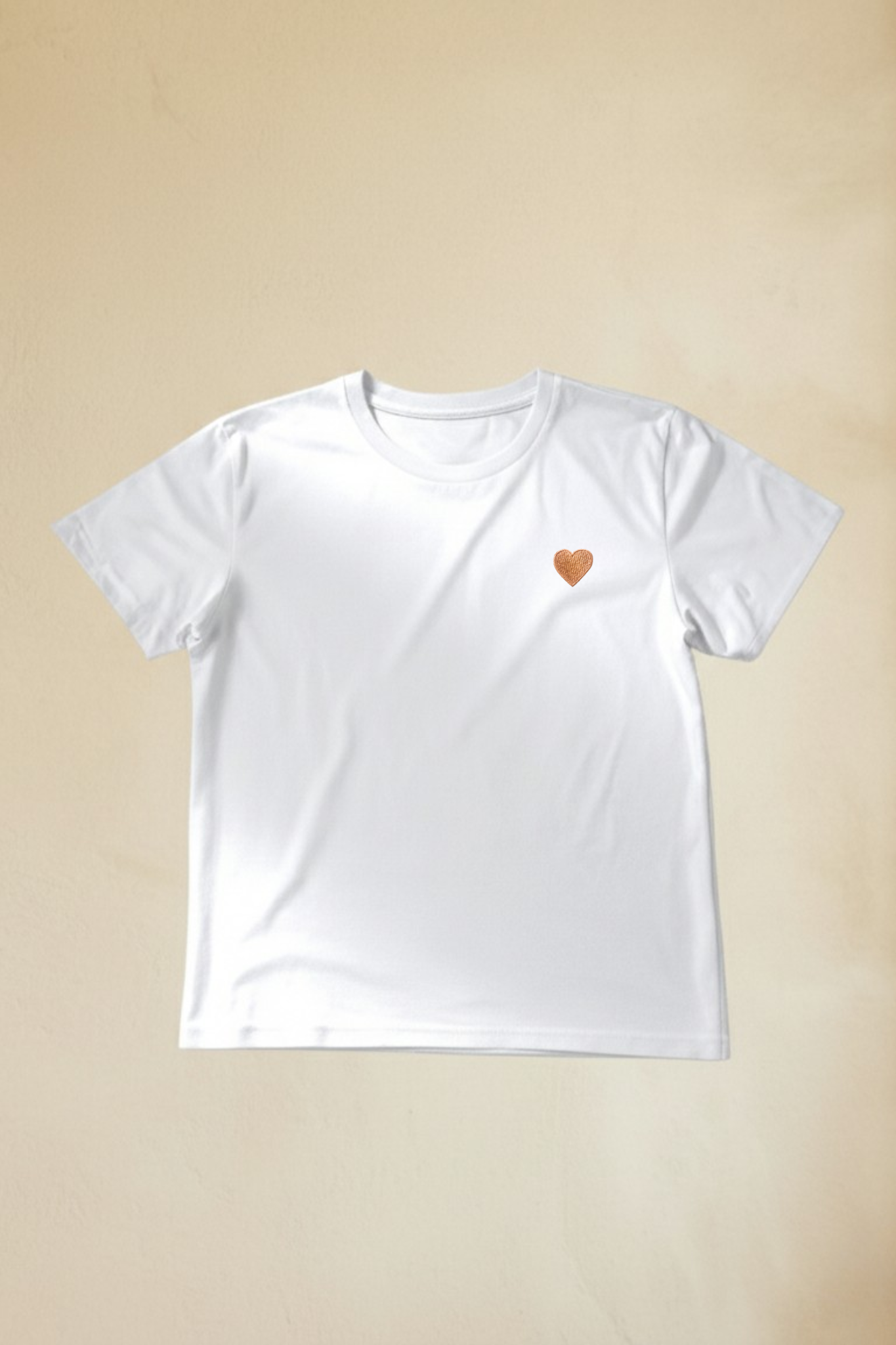 T-SHIRT UNISEX RICAMATA CUORE