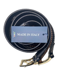 CINTURA IN PELLE BLU