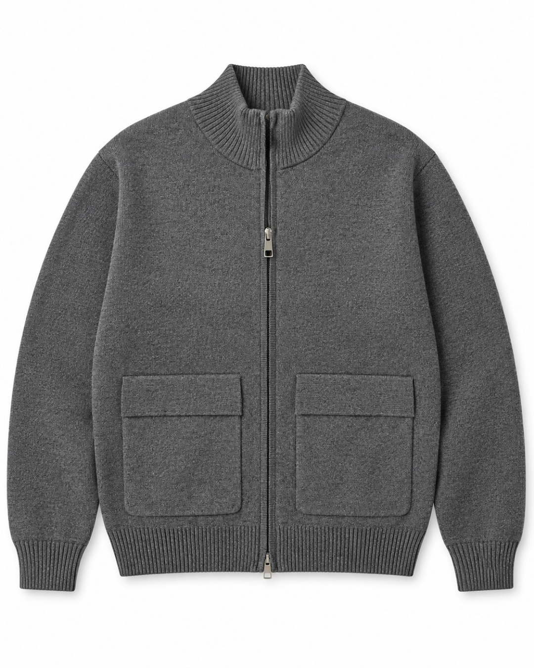 Cardigan zip uomo Ugo Famà - dettaglio 4
