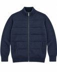 Cardigan zip trapuntato uomo Ugo Famà - dettaglio 2
