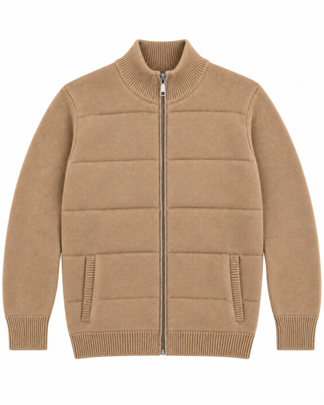 Cardigan zip trapuntato uomo Ugo Famà - dettaglio 4
