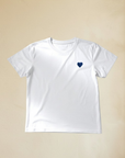T-SHIRT UNISEX RICAMATA CUORE