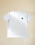 T-SHIRT UNISEX RICAMATA CUORE