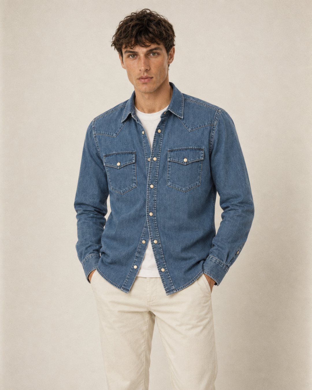 CAMICIA DI JEANS WESTERN