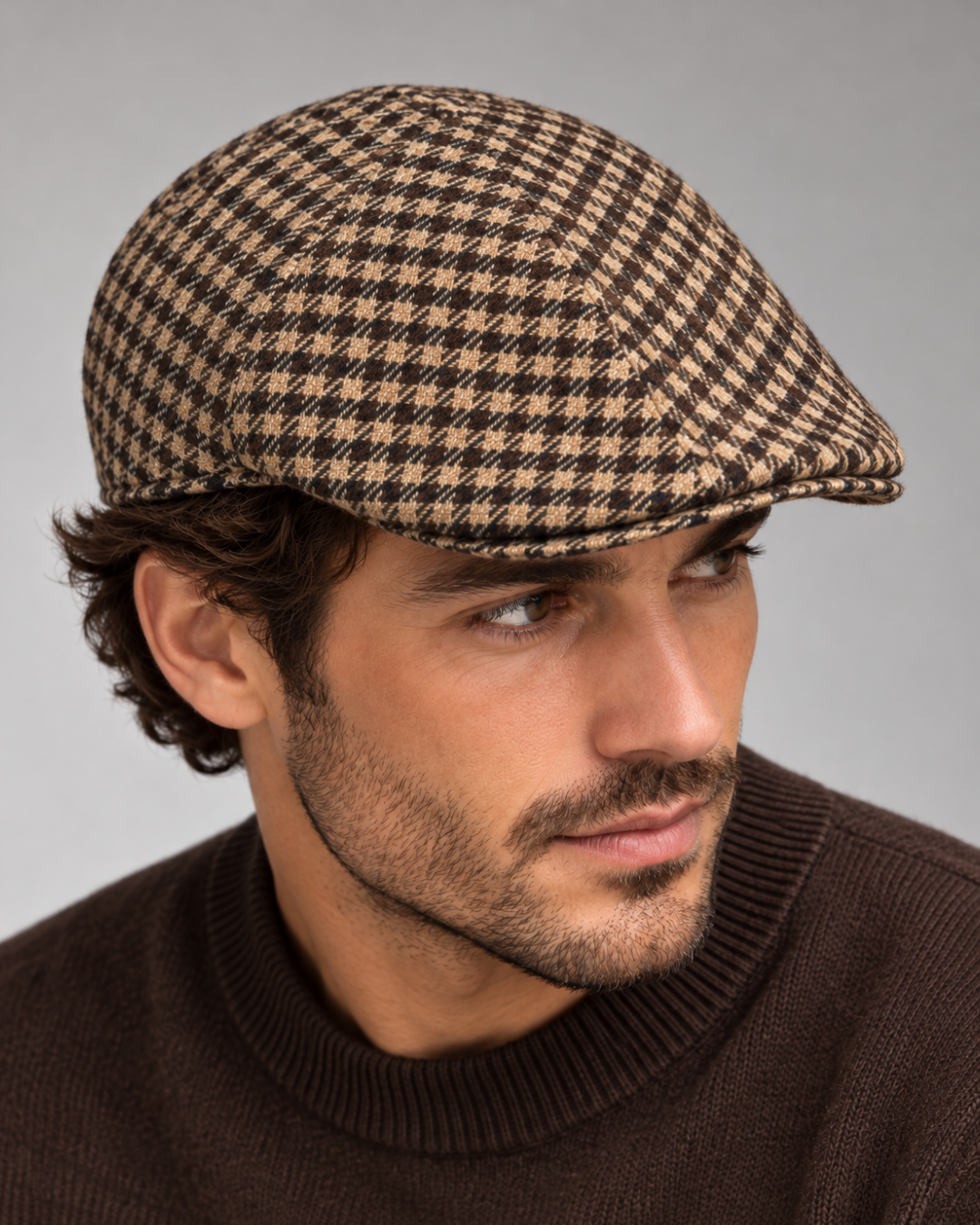 Coppola classica uomo Ugo Famà beige