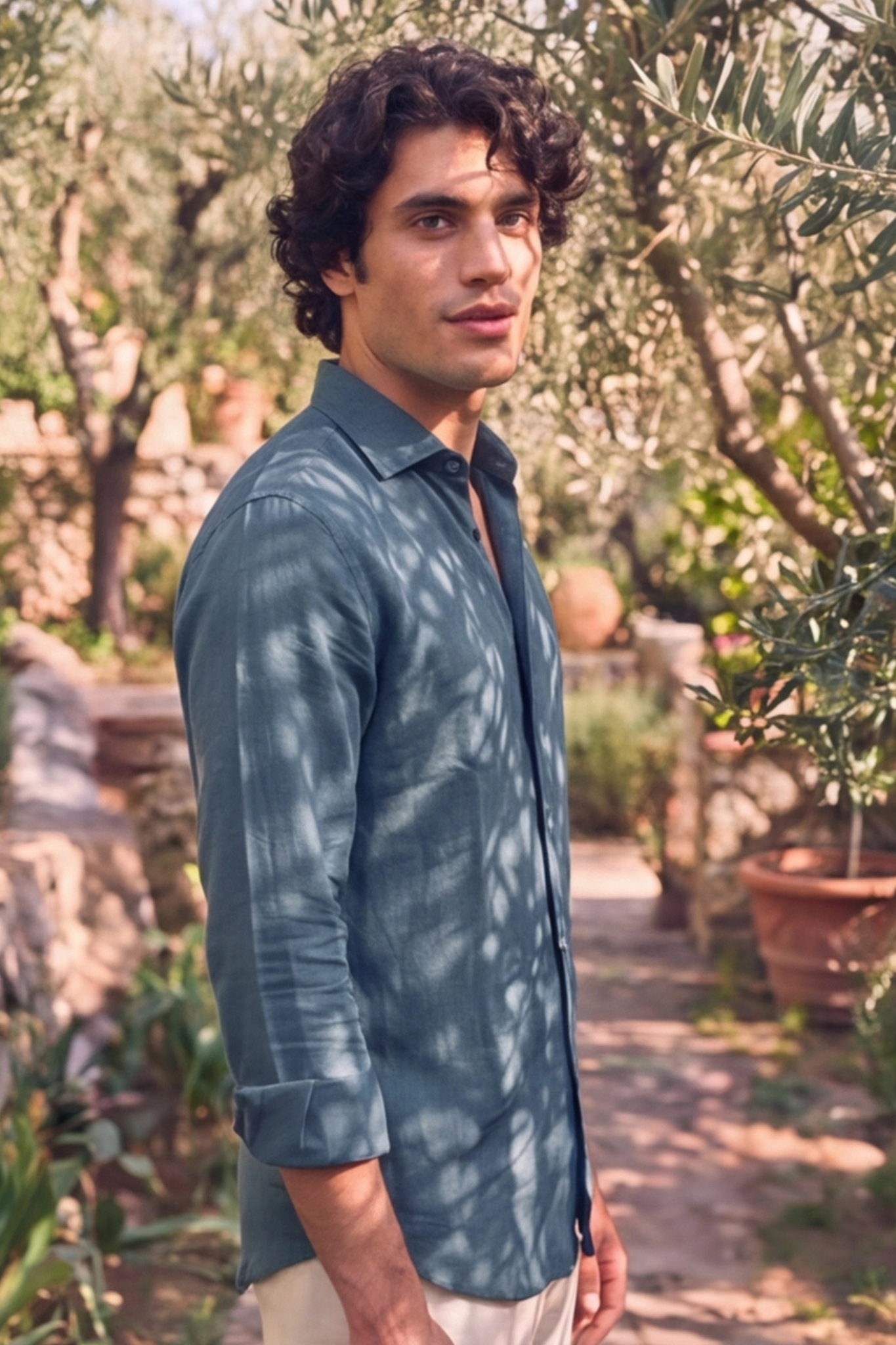 AMALFI - CAMICIA 100% LINO