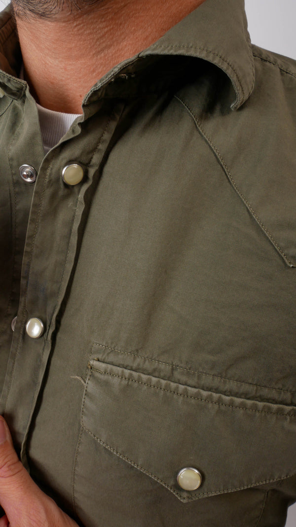 Overshirt in Cotone
